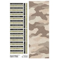 Лист с картинками 10*30 см "Радость Победы. Надписи. Гордость и опора", ScrapMania