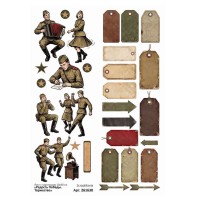 Лист с картинками 10*30 см "Радость Победы. Торжество", ScrapMania