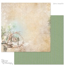 Бумага двусторонняя "День свадьбы. Торт", ScrapMania