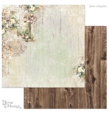 Бумага двусторонняя "День свадьбы. Главная дата", ScrapMania