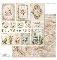 Бумага двусторонняя "День свадьбы. Карточки", ScrapMania