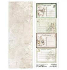Лист с картинками 10*30 см "День свадьбы. Почтовые карточки", ScrapMania