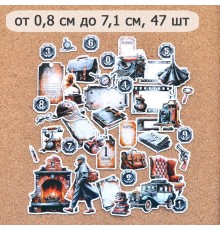 Набор высечек из бумаги "Элементарно, Ватсон!", 47 шт., ScrapMania