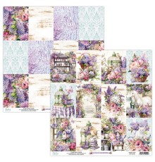 Бумага двусторонняя коллекция "Lilac Garden" 30,5*30,5 см., Mintay papers