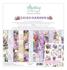 Набор бумаги "Lilac Garden" 30,5*30,5 см, 6 листов, 1/2 полного набора, Mintay papers