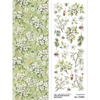 Лист с картинками 10х30 см "На лесной опушке. Цветение", ScrapMania