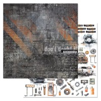 Бумага двусторонняя "Стальное сердце. Картинки", ScrapMania