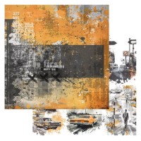 Бумага двусторонняя "Стальное сердце. Карточки", ScrapMania