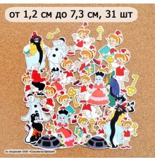 Набор высечек из бумаги "Буратино", 31 шт., ScrapMania