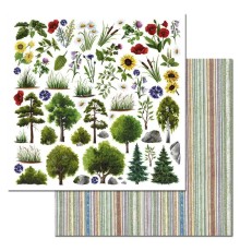 Бумага двусторонняя "Летняя деревня. Картинки. В лесу", ScrapMania