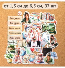 Набор высечек из бумаги "Школьная жизнь. На уроке", 37 шт., ScrapMania