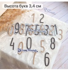 Нож для вырубки "Старый архив. Цифры", ScrapMania