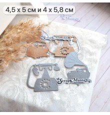 Нож для вырубки "Элементарно, Ватсон! Телефон и граммофон", ScrapMania