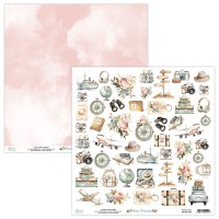 Лист для вырезания коллекция "Bon Voyage" 30,5*30,5 см., Mintay papers