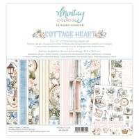 Набор бумаги "Cottage Heart" 30,5*30,5 см, 6 листов, 1/2 полного набора, Mintay paper