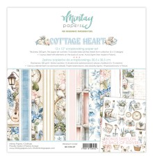 Набор бумаги "Cottage Heart" 30,5*30,5 см, 6 листов, 1/2 полного набора, Mintay paper