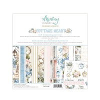 Набор бумаги "Cottage Heart" 20,3*20,3 см, 12 листов, 1/2 полного набора, Mintay paper