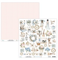 Лист для вырезания коллекция "Cottage Heart" 30,5*30,5 см., Mintay papers