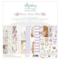 Набор бумаги "Home, Sweet Home" 30,5*30,5 см, 6 листов, 1/2 полного набора, Mintay paper