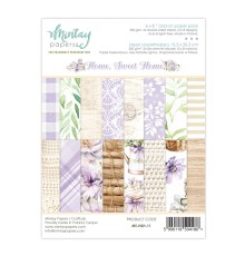 Набор бумаги "Home, Sweet Home" 15,2*20,3 см, 1/3 набора, 8 листов, Mintay paper