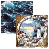 Бумага двусторонняя коллекция "Lighthouse" 30,5*30,5 см., Mintay papers
