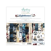 Набор бумаги "Lighthouse" 20,3*20,3 см, 12 листов, 1/2 полного набора, Mintay paper