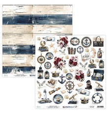 Лист для вырезания коллекция "Lighthouse" 30,5*30,5 см., Mintay papers
