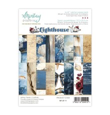 Набор бумаги "Lighthouse" 15,2*20,3 см, 1/3 набора, 8 листов, Mintay paper