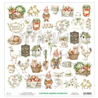 Лист для вырезания "Cottage Garden Elements" 30,5*30,5 см., Mintay papers
