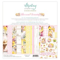 Набор бумаги "Blossom Serenity" 30,5*30,5 см, 6 листов, 1/2 полного набора, Mintay paper