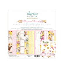 Набор бумаги "Blossom Serenity" 20,3*20,3 см, 12 листов, 1/2 полного набора, Mintay paper