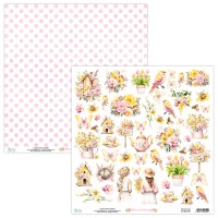 Лист для вырезания коллекция "Blossom Serenity" 30,5*30,5 см., Mintay papers