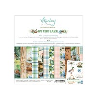 Набор бумаги "By The Lake" 15,2*15,2 см, 12 листов, 1/2 полного набора, Mintay paper