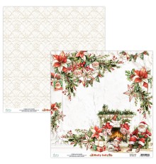 Бумага двусторонняя коллекция "Holly Jolly" 30,5*30,5 см., Mintay papers