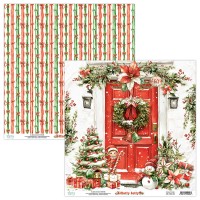 Бумага двусторонняя коллекция "Holly Jolly" 30,5*30,5 см., Mintay papers