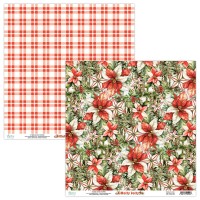 Бумага двусторонняя коллекция "Holly Jolly" 30,5*30,5 см., Mintay papers