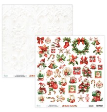 Лист для вырезания коллекция "Holly Jolly" 30,5*30,5 см., Mintay papers