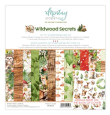 Набор бумаги "Wildwood Secrets" 30,5*30,5 см, 6 листов, 1/2 полного набора, Mintay paper