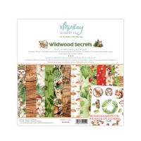 Набор бумаги "Wildwood Secrets" 20,3*20,3 см, 12 листов, 1/2 полного набора, Mintay paper
