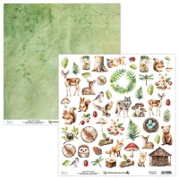 Лист для вырезания коллекция "Wildwood Secrets" 30,5*30,5 см., Mintay papers