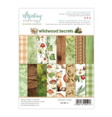 Набор бумаги "Wildwood Secrets" 15,2*20,3 см, 1/3 набора, 8 листов, Mintay paper