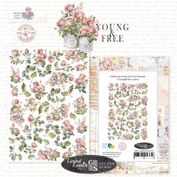 Набор высечек "Young and free: roses", Dreamlight Studio