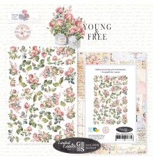 Набор высечек "Young and free: roses", Dreamlight Studio
