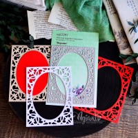 Нож для вырубки накладка на рамку 7,5*10 см. "Верона" от AgiArt