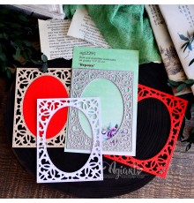 Нож для вырубки накладка на рамку 7,5*10 см. "Верона" от AgiArt