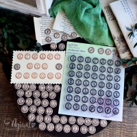 Набор штампов "Алфавит №2" от AgiArt