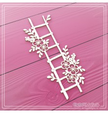 Чипборд "Лестница с цветами", СкрапМагия