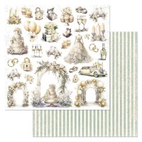 Бумага двусторонняя "Свадебное торжество. Детали", ScrapMania