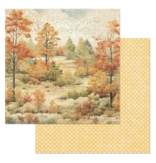 Бумага двусторонняя "Художница Осень. Медовые оттенки леса", ScrapMania