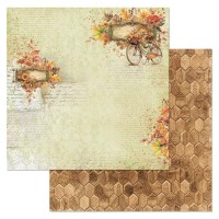 Бумага двусторонняя "Художница Осень. Позолота дней", ScrapMania